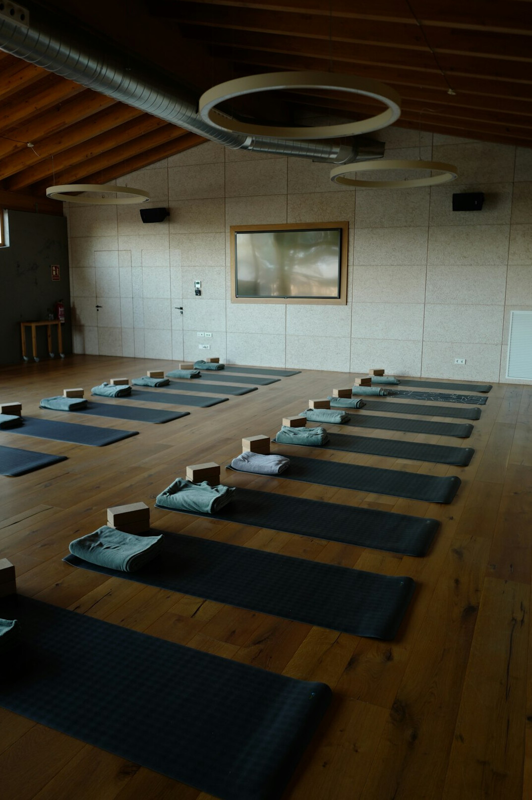 yoga class connecting body and mind