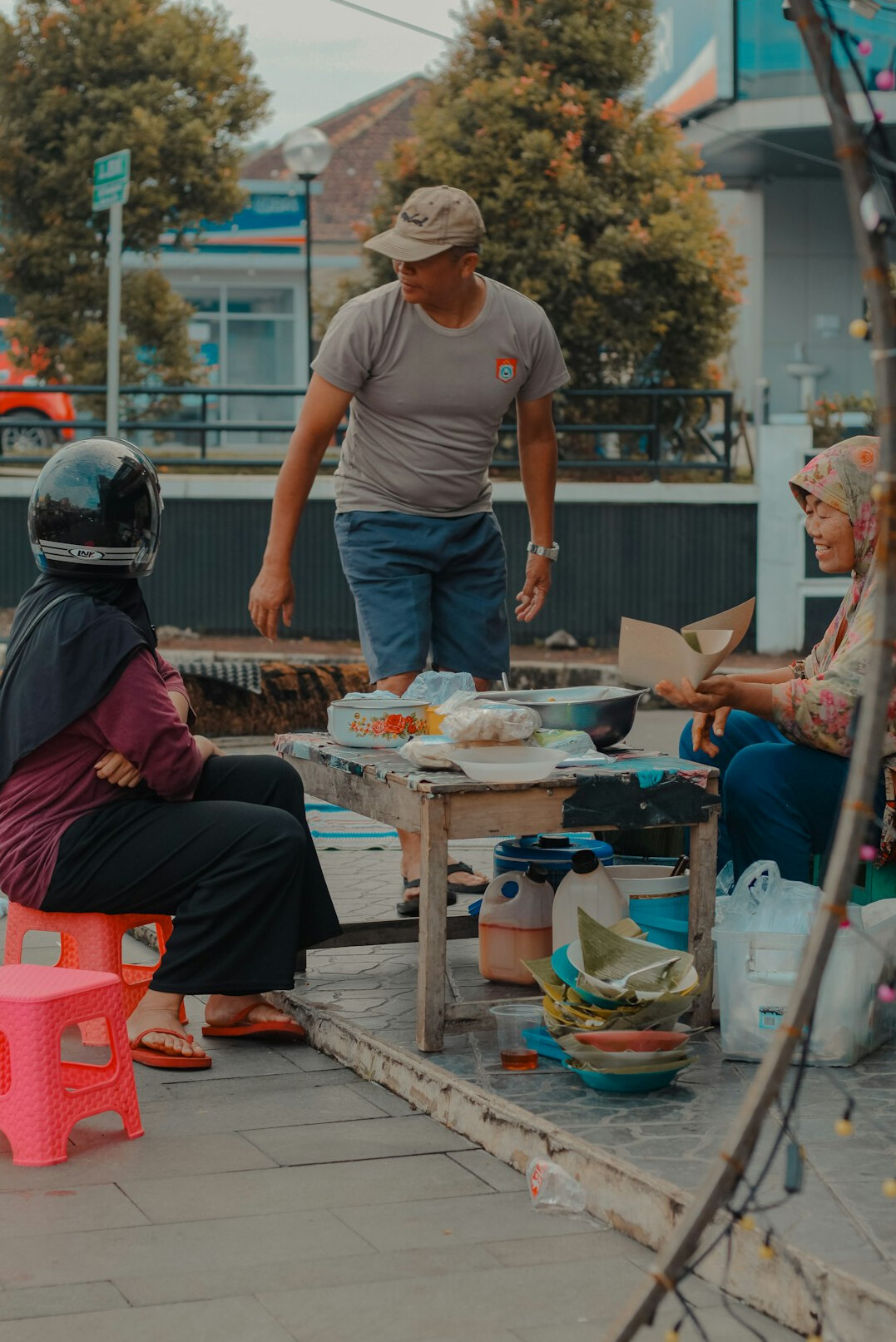 group of healthy people in community
