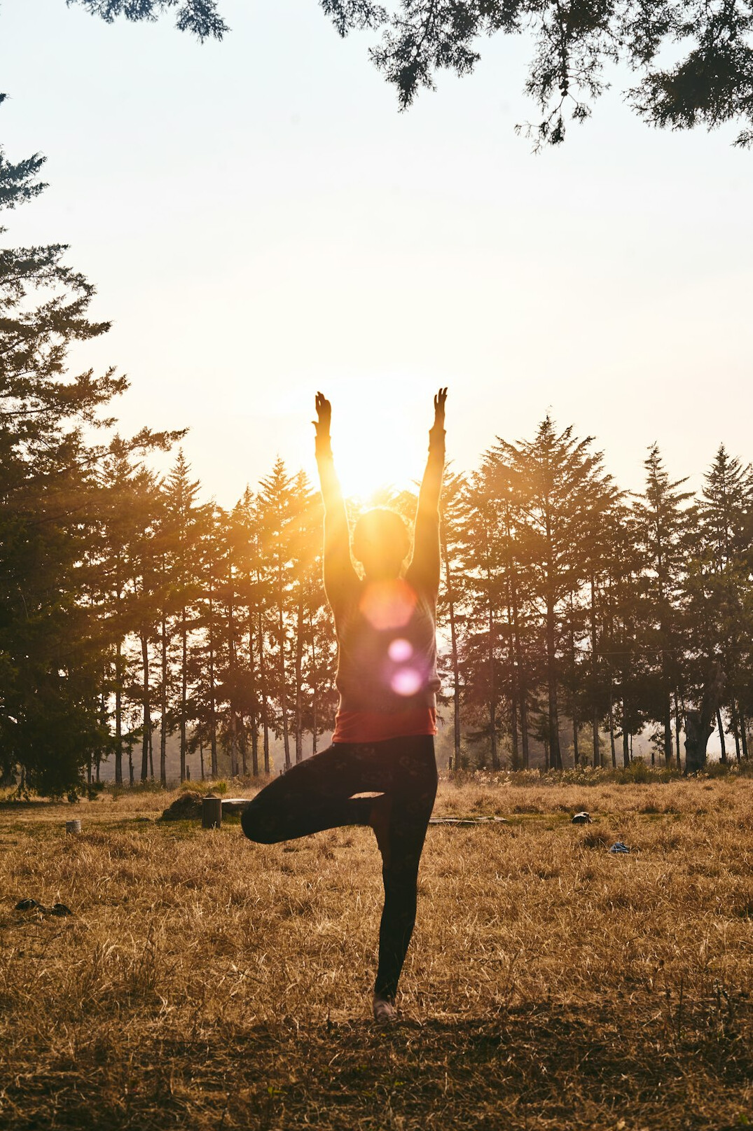 outdoor yoga session